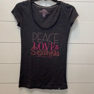 Gray VS tee size XS. Victoria’s Secret
